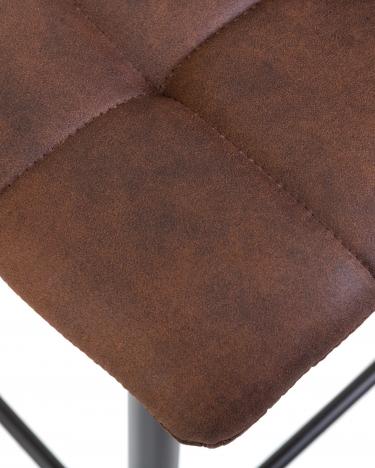 Стул барный DOBRIN DOBRIN NICOLE Коричневая микрофибра PK-03