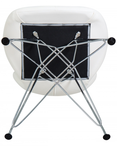 Стул обеденный DOBRIN DOBRIN BUTTERFLY CHROME Белый