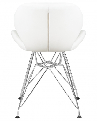Стул обеденный DOBRIN DOBRIN BUTTERFLY CHROME Белый