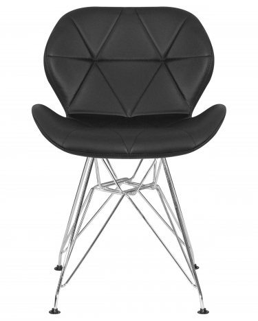 Стул обеденный DOBRIN DOBRIN BUTTERFLY CHROME Черный