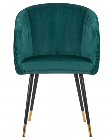 Стул обеденный DOBRIN DOBRIN MARY Зеленый велюр 1922-9