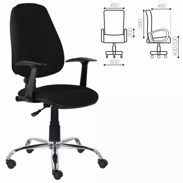 Кресло BRABIX BRABIX Comfort MG-322 Черный