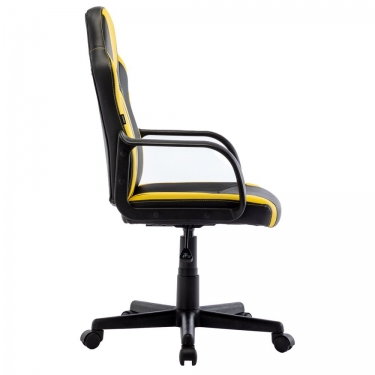 Кресло компьютерное BRABIX BRABIX Stripe GM-202 экокожа Черный-желтый
