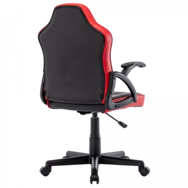 Кресло компьютерное BRABIX BRABIX Shark GM-203 экокожа Черный-красный