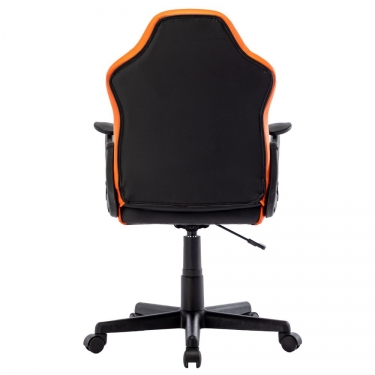 Кресло компьютерное BRABIX BRABIX Shark GM-203 экокожа Черный-оранжевый