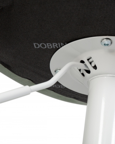 Стул барный DOBRIN DOBRIN TAILOR WHITE Пудрово-мятный велюр MJ9-87