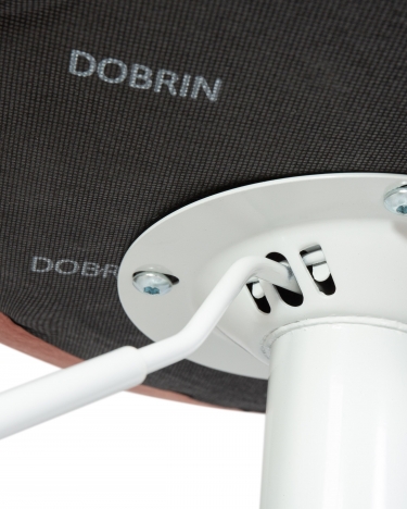 Стул барный DOBRIN DOBRIN TAILOR WHITE Пудрово-розовый велюр MJ9-32