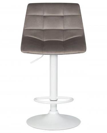 Стул барный DOBRIN DOBRIN TAILOR WHITE Серый велюр MJ9-75