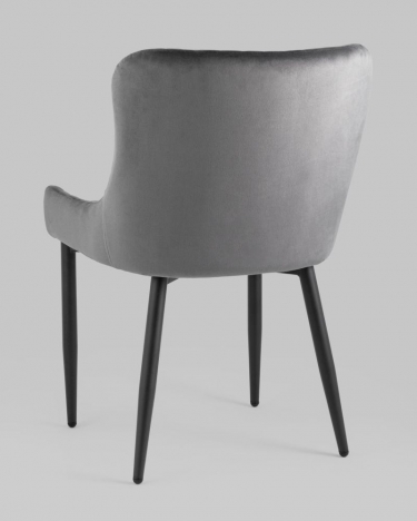 Стул Stool Group Ститч Хани велюр Серый