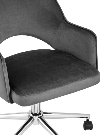 Компьютерное кресло Stool Group Кларк велюр Серый