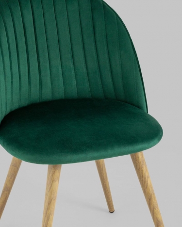 Стул Stool Group Лион Страйпс велюр Зеленый