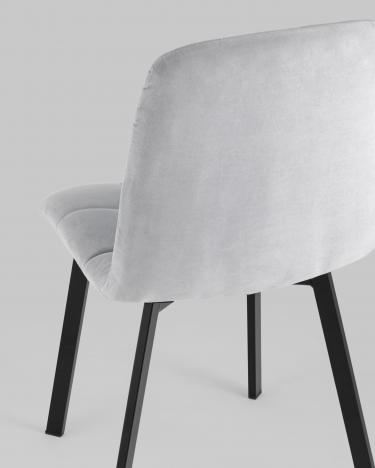 Стул Stool Group Oliver SquareвелюрСветло-серый