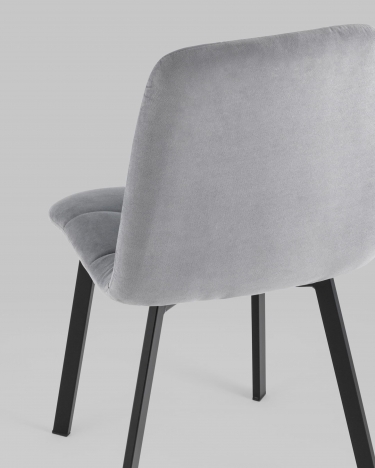 Стул Stool Group Oliver SquareвелюрСерый
