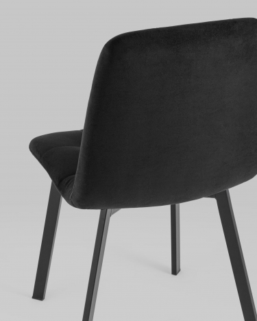 Стул Stool Group Oliver SquareвелюрЧерный