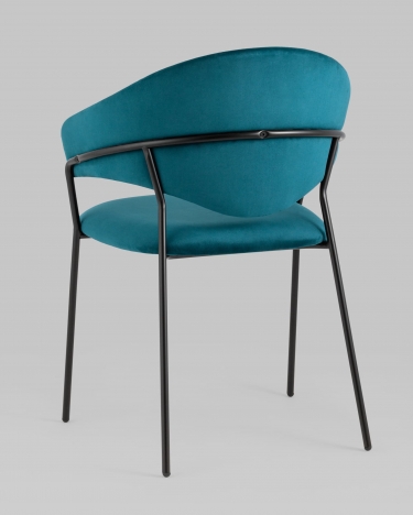 Стул Stool Group Алексис велюр Сине-зеленый