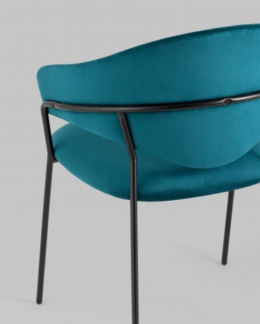 Стул Stool Group Алексис велюр Сине-зеленый