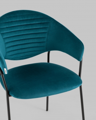Стул Stool Group Алексис велюр Сине-зеленый