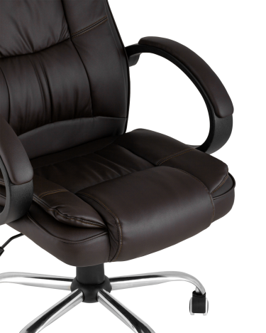 Компьютерное кресло Stool Group TopChairs Atlant экокожа Коричневое