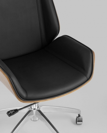 Офисное кресло Stool Group TopChairs Crown 2 экокожа Черное