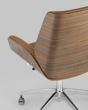 Офисное кресло Stool Group TopChairs Crown 2 экокожа Коричневое