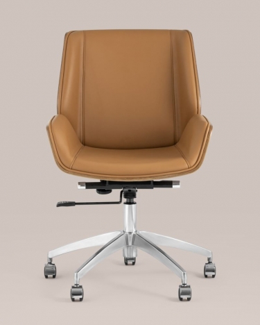 Офисное кресло Stool Group TopChairs Crown 2 экокожа Коричневое