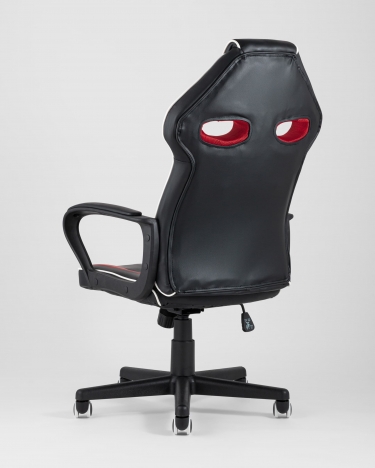 Игровое кресло Stool Group TopChairs Racer Lighti Черное с красным