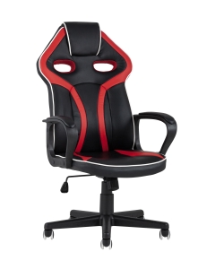 Игровое кресло Stool Group TopChairs Racer Lighti Черное с красным