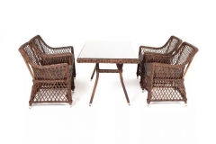 Обеденная группа 4sis Латте-140 R LCR4T-5-SET brown