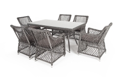 Обеденная группа 4sis Латте LC6T-7-SET graphite