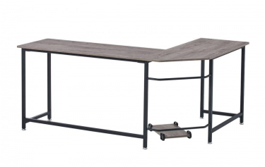 Угловой письменный стол ESF KIWI Черный дуб BLACK OAK