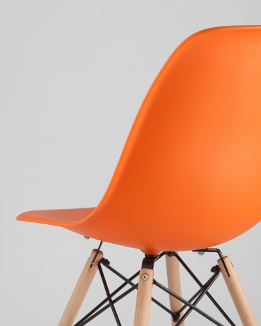 Стул Stool Group Eames DSW 4 шт. Оранжевый