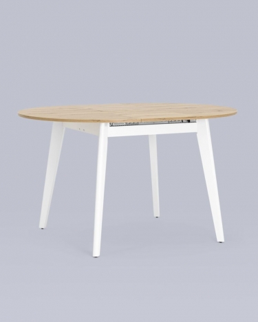 Стол раздвижной Stool Group Rondo 100-135 Дуб/белый