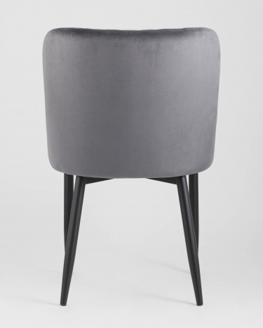 Стул мягкий Stool Group Ститч велюр Серый