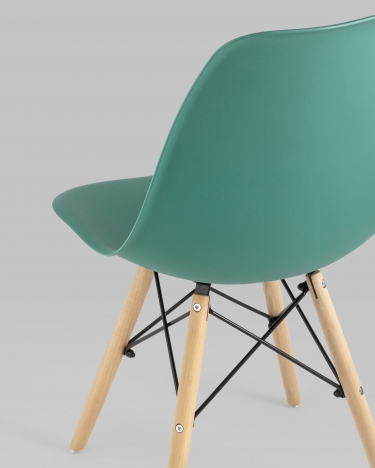 Стул Stool Group Eames DSW 4 шт. Серо-зеленый