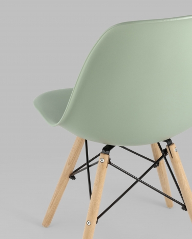 Стул Stool Group SIMPLE DSW NEW Серо-зеленый