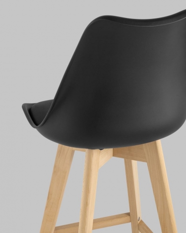 Стул барный Stool Group FRANKFURT экокожа Черный