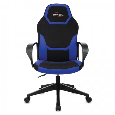 Кресло компьютерное BRABIX BRABIX Alpha GM-018 Черное/синее