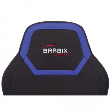 Кресло компьютерное BRABIX BRABIX Alpha GM-018 Черное/синее