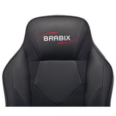 Кресло компьютерное BRABIX BRABIX Game GM-017 экокожа Черное