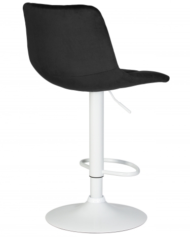Стул барный DOBRIN DOBRIN TAILOR WHITE Черный велюр MJ9-101