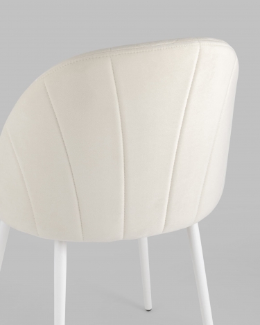 Стул Stool Group Логан white велюр Молочный