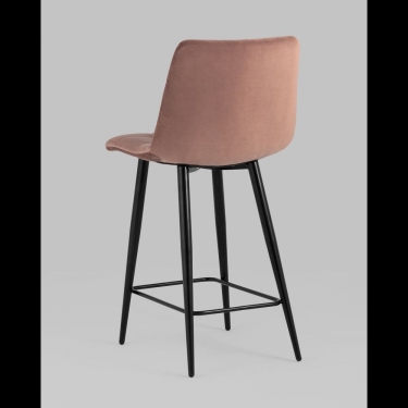 Стул полубарный Stool Group Джанго велюр Пыльно-розовый