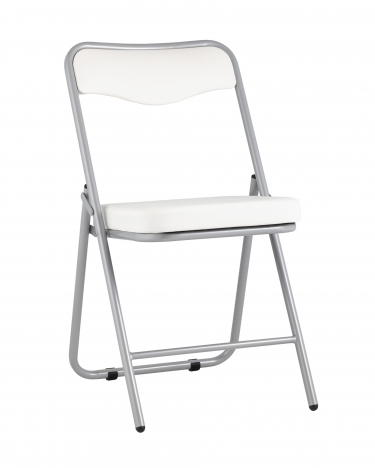 Складной стул Stool Group Джонни silver экокожа Белый