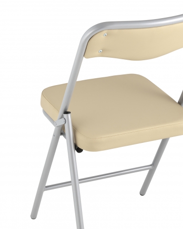 Складной стул Stool Group Джонни silver экокожа Кремовый