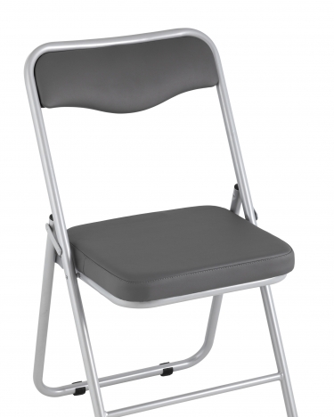 Складной стул Stool Group Джонни silver экокожа Серый