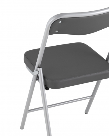 Складной стул Stool Group Джонни silver экокожа Серый