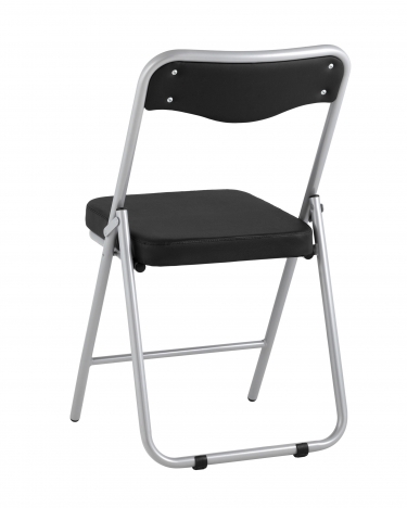 Складной стул Stool Group Джонни silver экокожа Черный