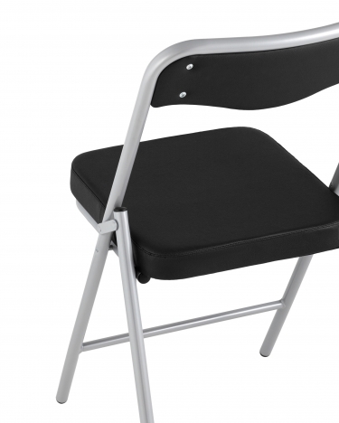 Складной стул Stool Group Джонни silver экокожа Черный