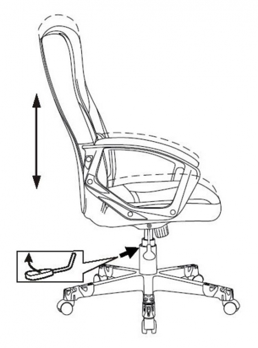 Кресло игровое Zombie Zombie 10 Black