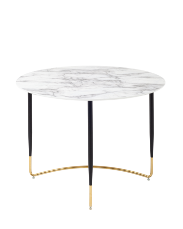 Стол обеденный Stool Group Даймакс 110x110 Белый мрамор